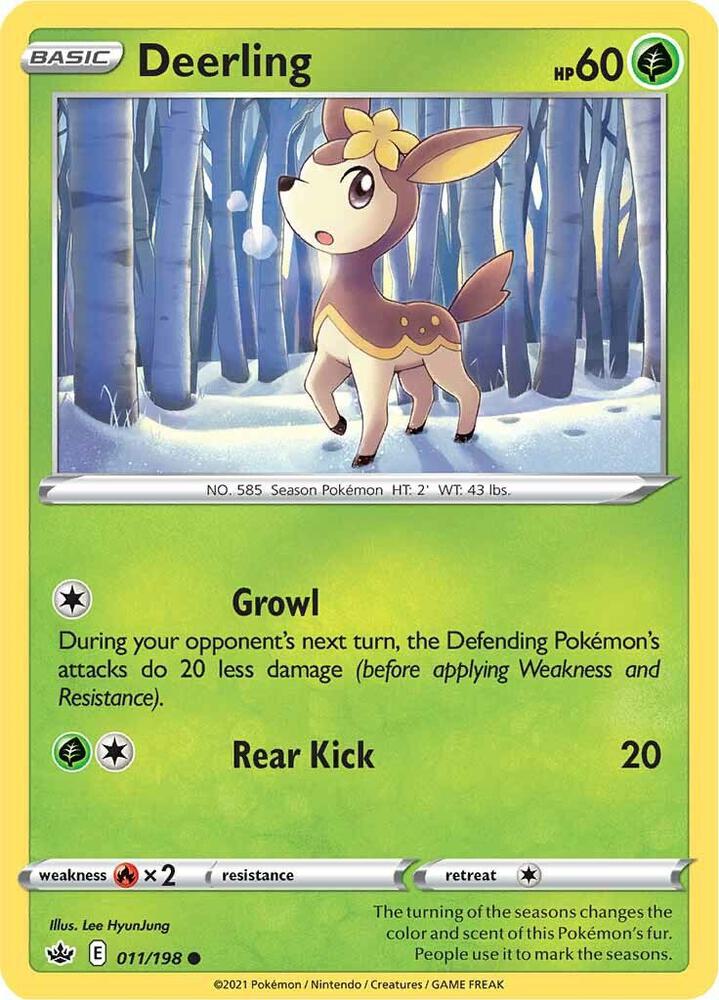 Deerling 011/198 (SWSH06: Chilling Reign) 