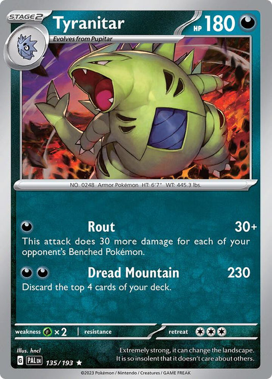 Tyranitar 135/193 (SV02: Paldea Evolved)  - Holofoil