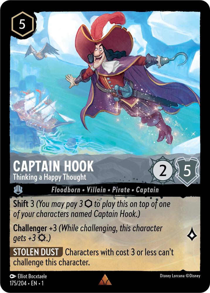 Captain Hook, Thinking a Happy Thought 175/204 (The First Chapter)  - Cold Foil