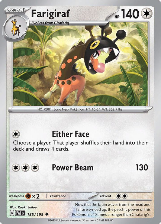 Farigiraf 155/193 (SV02: Paldea Evolved) 