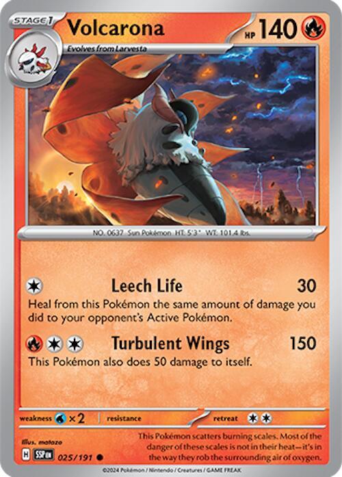 Volcarona 025/191 (SV08: Surging Sparks) 