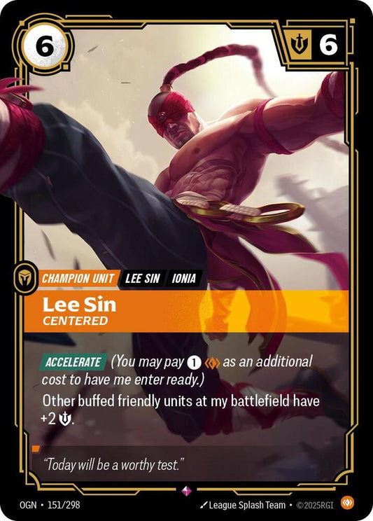 Lee Sin - Centered 151/298 (Origins)  - Foil