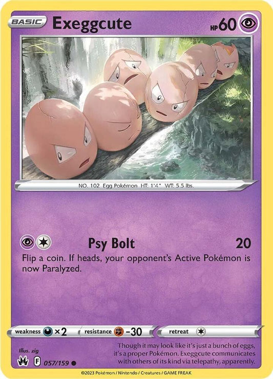 Exeggcute 057/159 (Crown Zenith) 