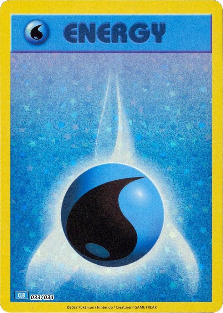 Basic Water Energy 033/034 (Trading Card Game Classic)  - Holofoil