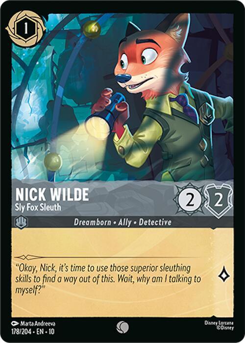 Nick Wilde, Sly Fox Sleuth 178/204 (Whispers in the Well) 