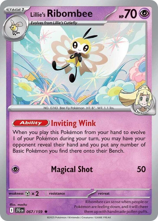 Lillie's Ribombee 067/159 (SV09: Journey Together)  - Holofoil