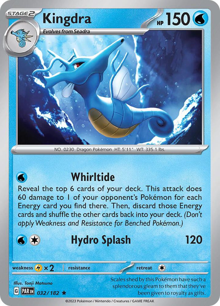 Kingdra 032/182 (SV04: Paradox Rift)  - Holofoil