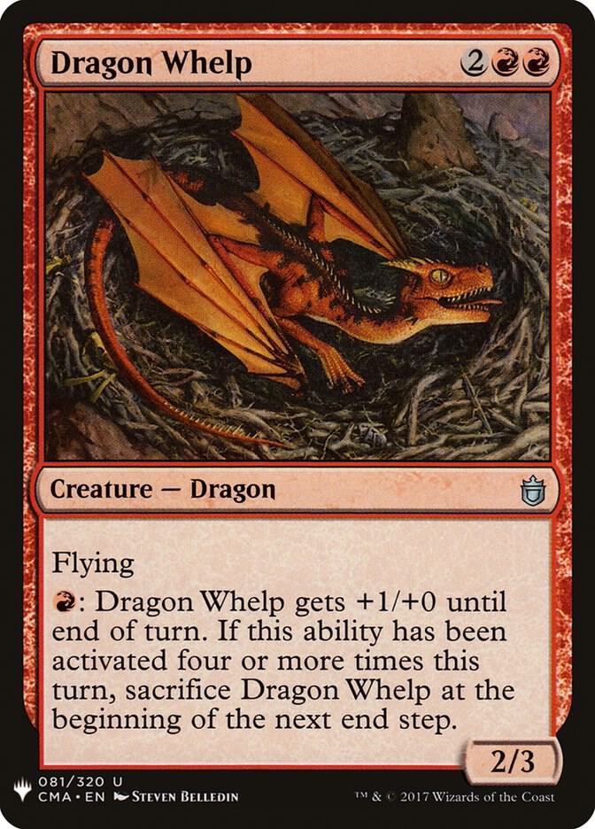 Dragon Whelp CMA 81 (The List Reprints) 