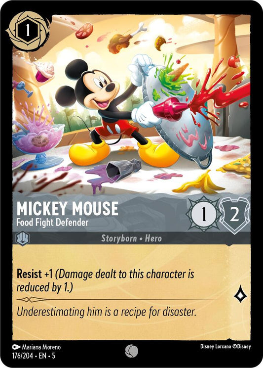 Mickey Mouse Food Fight Defender 176/204 (Shimmering Skies)  - Cold Foil