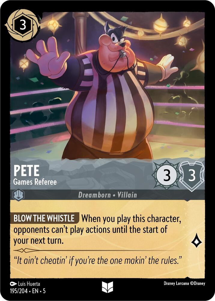 Pete Games Referee 195/204 (Shimmering Skies)  - Cold Foil