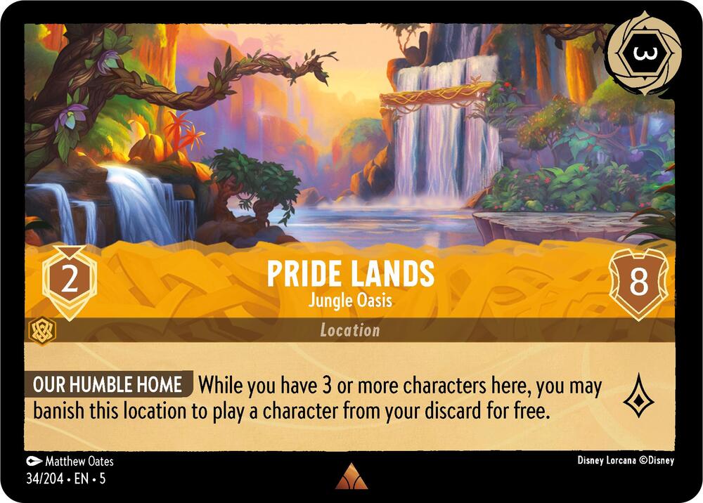 Pride Lands, Jungle Oasis 34/204 (Shimmering Skies)  - Cold Foil