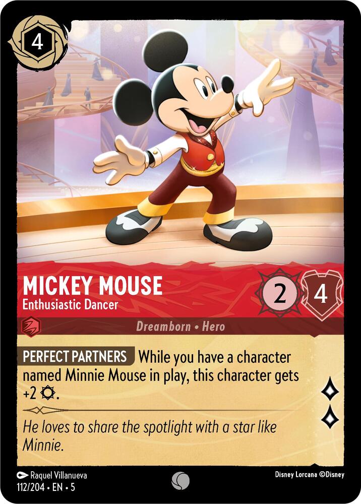 Mickey Mouse Enthusiastic Dancer 112/204 (Shimmering Skies) 