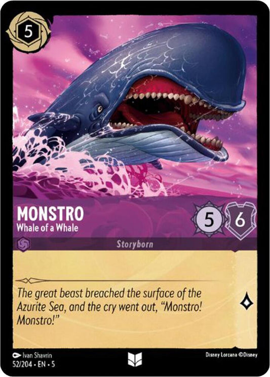 Monstro Whale of a Whale 52/204 (Shimmering Skies)  - Cold Foil
