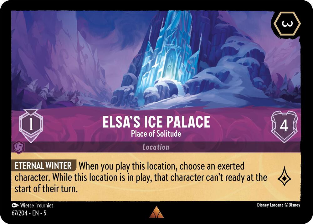 Elsa's Ice Palace, Place of Solitude 67/204 (Shimmering Skies)  - Cold Foil