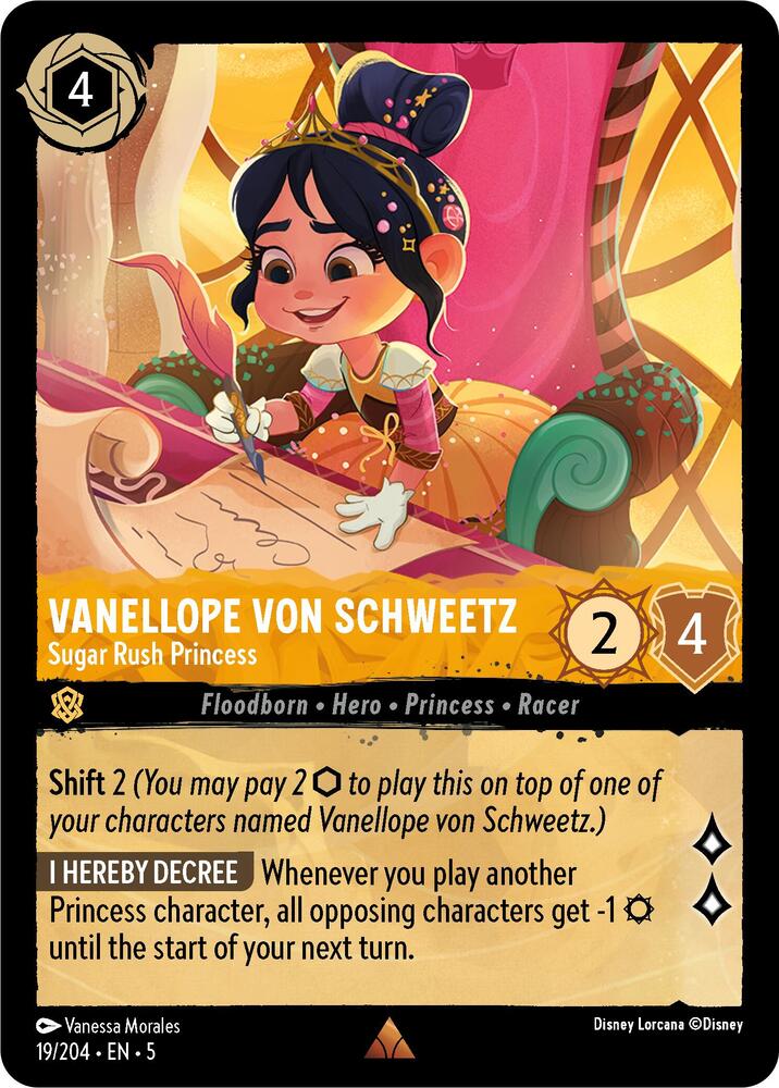 Vanellope Von Schweetz, Sugar Rush Princess 19/204 (Shimmering Skies)  - Cold Foil
