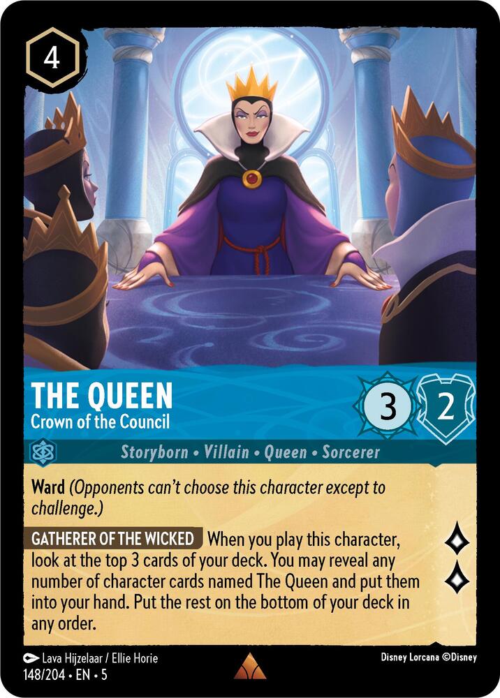 The Queen, Crown of the Council 148/204 (Shimmering Skies) 