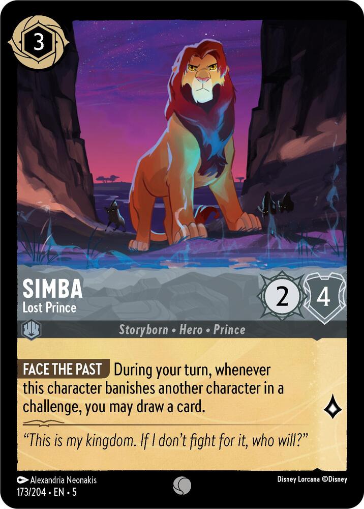 Simba Lost Prince 173/204 (Shimmering Skies)  - Cold Foil