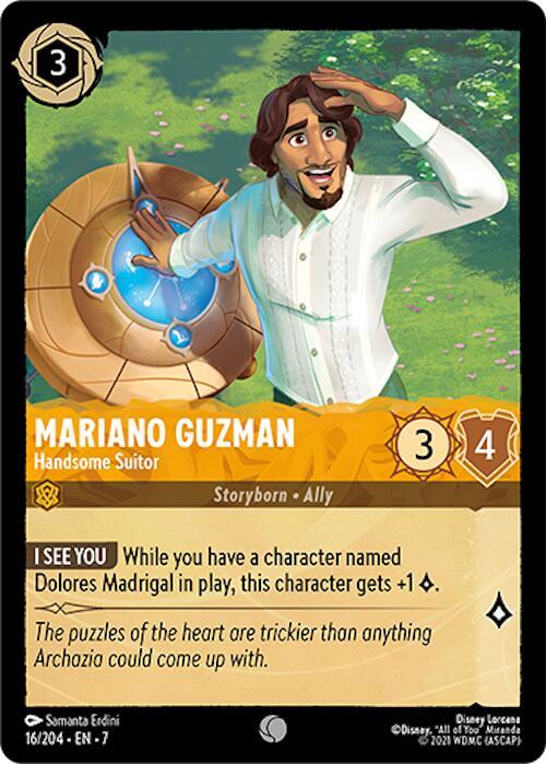 Mariano Guzman, Handsome Suitor 16/204 (Archazia's Island)  - Cold Foil