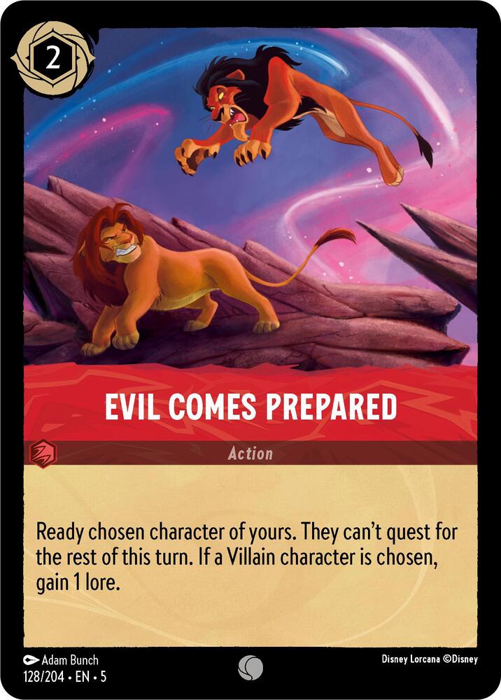 Evil Comes Prepared 128/204 (Shimmering Skies) 