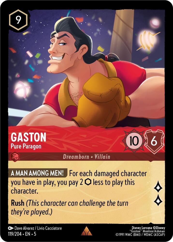 Gaston, Pure Paragon 119/204 (Shimmering Skies)  - Cold Foil