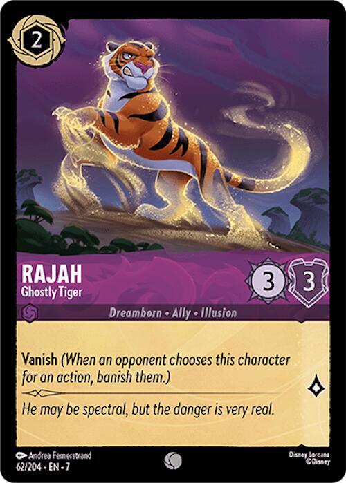 Rajah, Ghostly Tiger 62/204 (Archazia's Island)  - Cold Foil