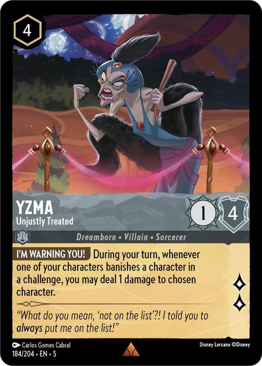 Yzma Unjustly Treated 184/204 (Shimmering Skies) 