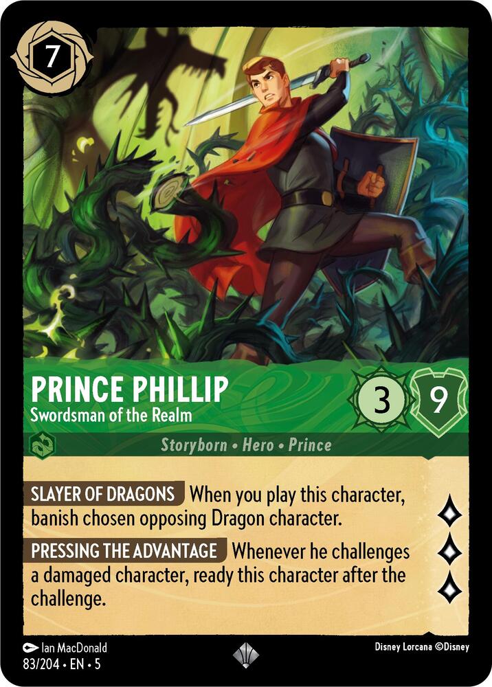 Prince Phillip Swordsman of the Realm 83/204 (Shimmering Skies) 