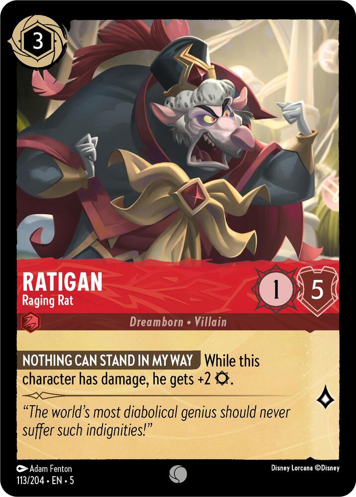 Ratigan Raging Rat 113/204 (Shimmering Skies) 