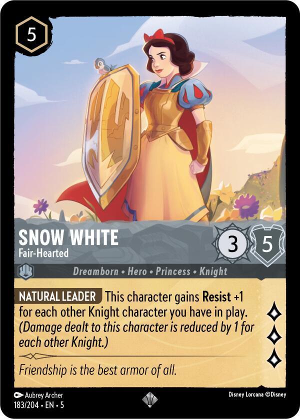 Snow White, Fair Hearted 183/204 (Shimmering Skies) 