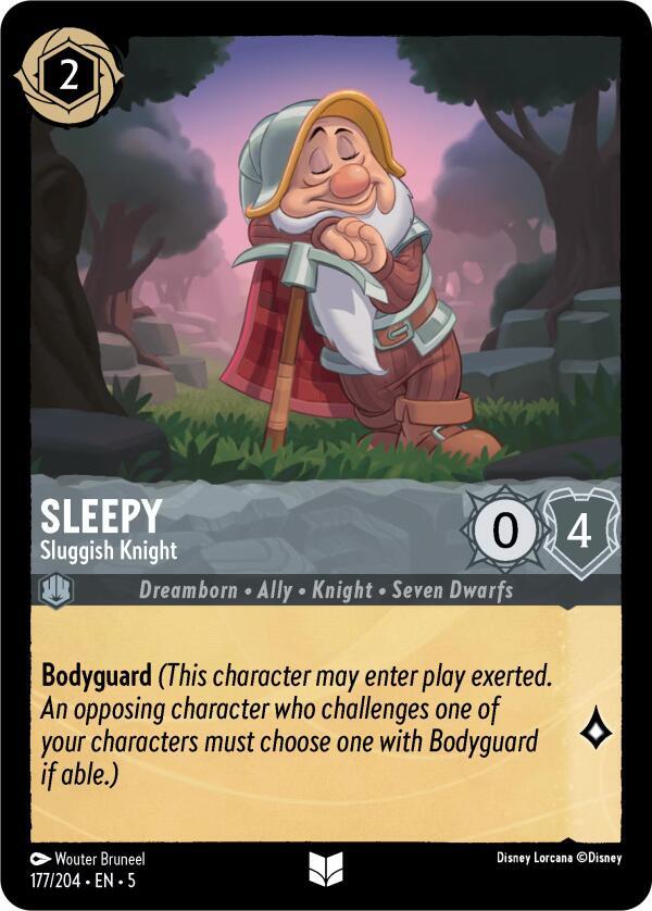 Sleepy, Sluggish Knight 177/204 (Shimmering Skies) 