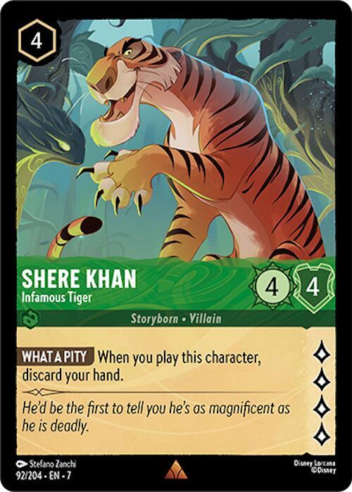 Shere Khan Infamous Tiger 92/204 (Archazia's Island) 