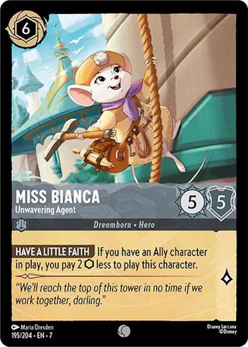 Miss Bianca Unwavering Agent 195/204 (Archazia's Island) 