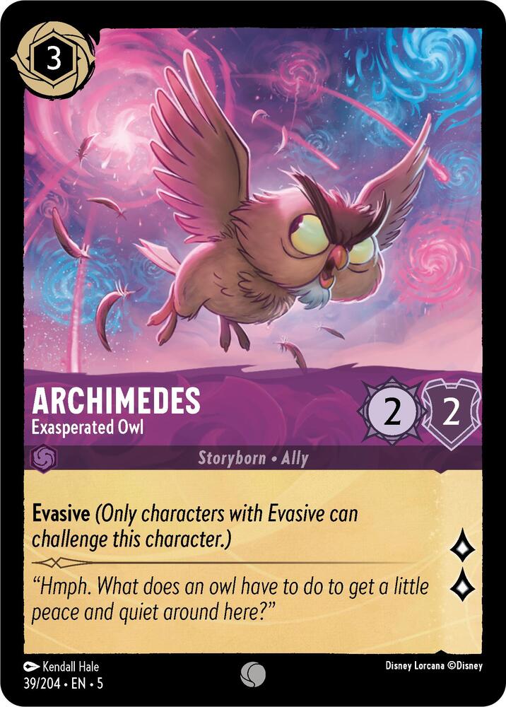 Archimedes Exasperated Owl 39/204 (Shimmering Skies)  - Cold Foil