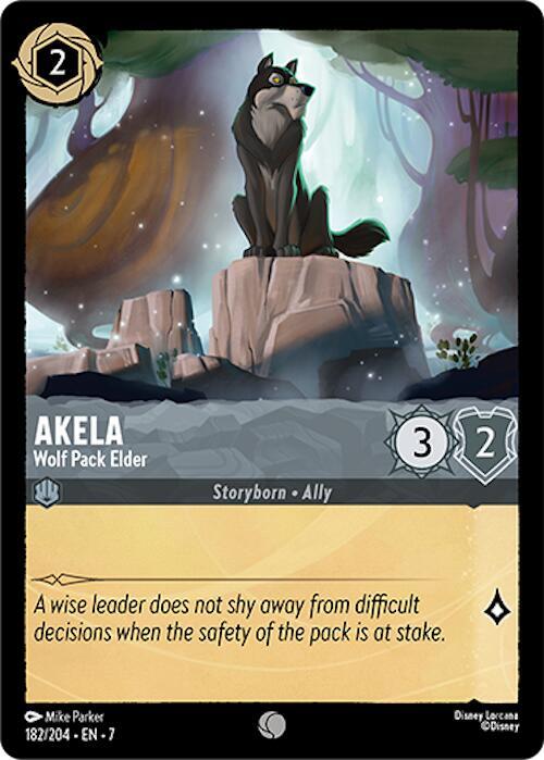 Akela, Wolf Pack Elder 182/204 (Archazia's Island)  - Cold Foil