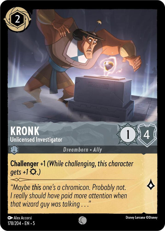 Kronk Unlicensed Investigator 178/204 (Shimmering Skies)  - Cold Foil