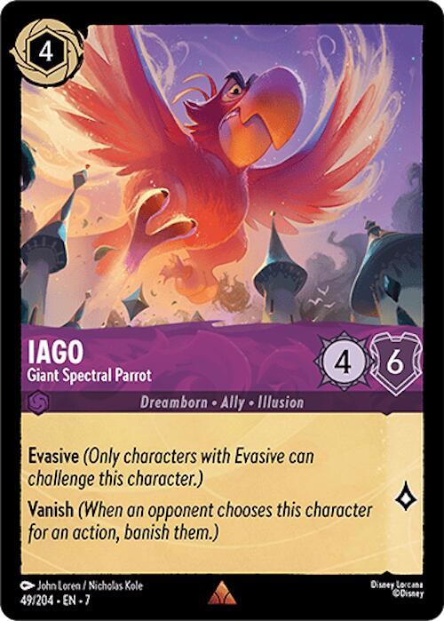 Iago, Giant Spectral Parrot 49/204 (Archazia's Island)  - Cold Foil