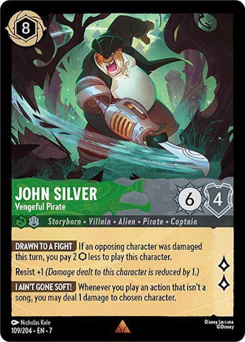 John Silver, Vengeful Pirate 109/204 (Archazia's Island) 
