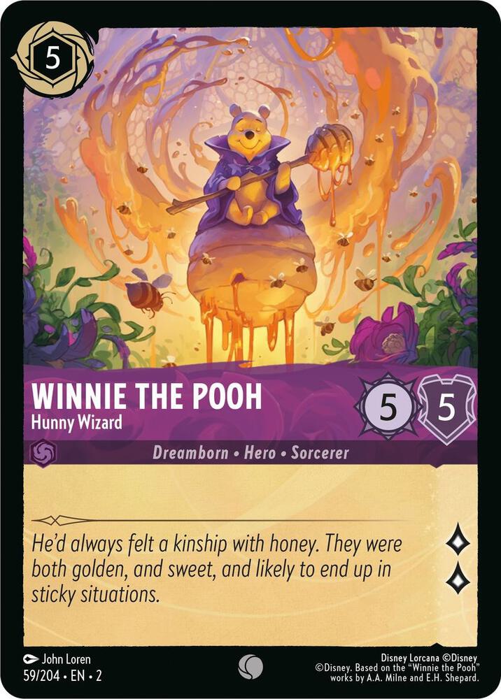 Winnie the Pooh, Hunny Wizard 59/204 (Rise of the Floodborn) 