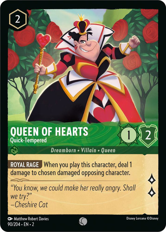 Queen of Hearts Quick Tempered 90/204 (Rise of the Floodborn) 