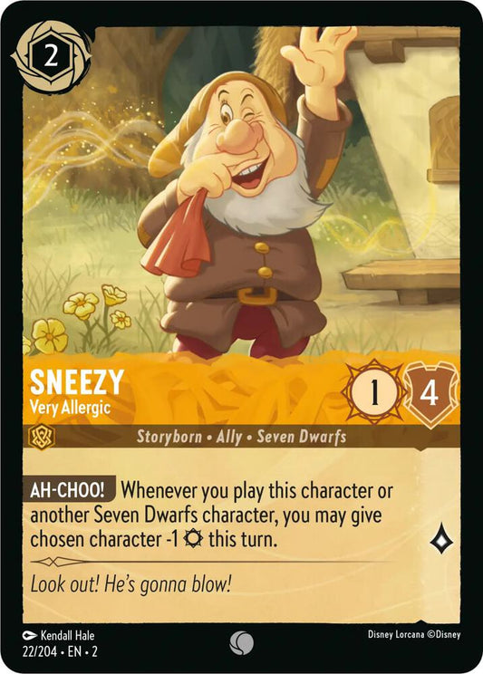 Sneezy Very Allergic 22/204 (Rise of the Floodborn) 