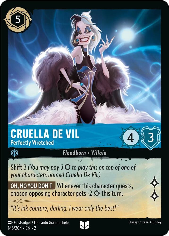 Cruella De Vil Perfectly Wretched 145/204 (Rise of the Floodborn) 