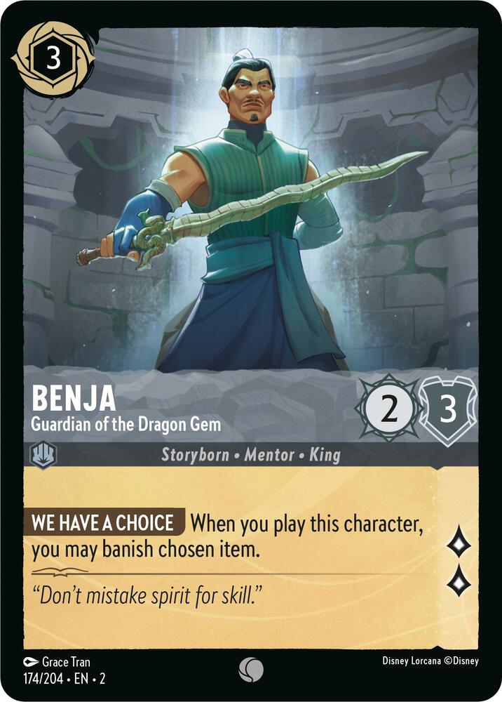 Benja Guardian of the Dragon Gem 174/204 (Rise of the Floodborn) 