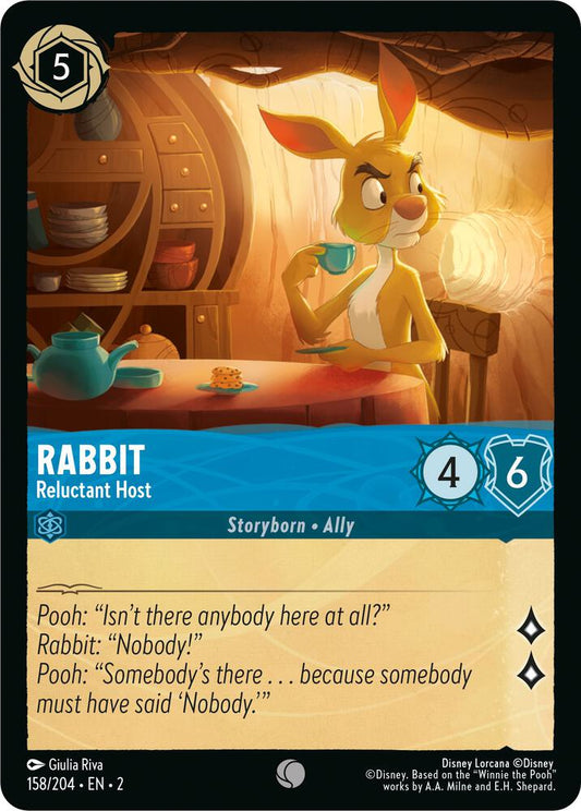 Rabbit Reluctant Host 158/204 (Rise of the Floodborn)  - Cold Foil