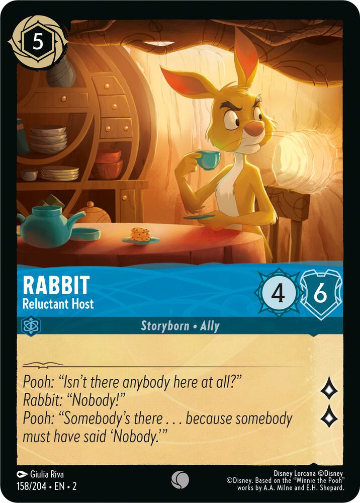 Rabbit, Reluctant Host 158/204 (Rise of the Floodborn)  - Cold Foil