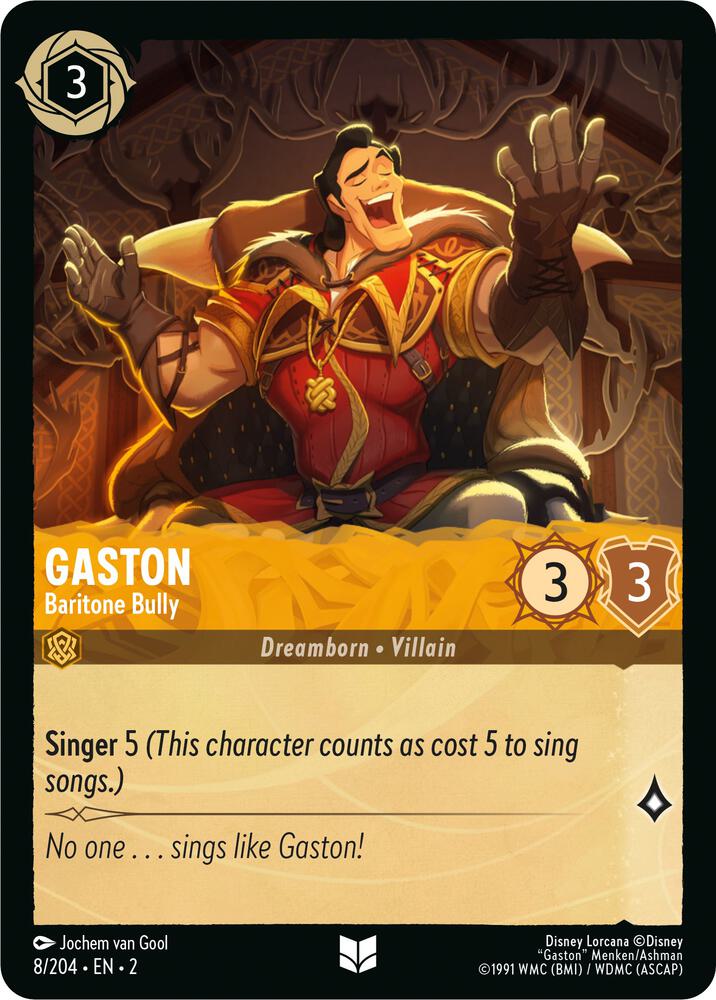Gaston, Baritone Bully 8/204 (Rise of the Floodborn)  - Cold Foil