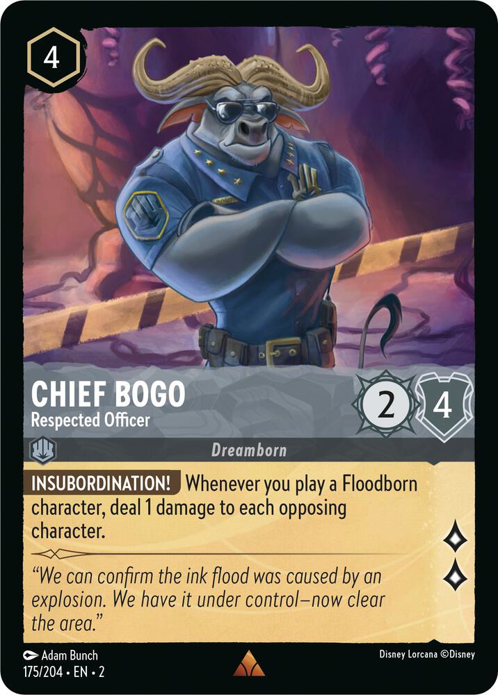 Chief Bogo, Respected Officer 175/204 (Rise of the Floodborn) 