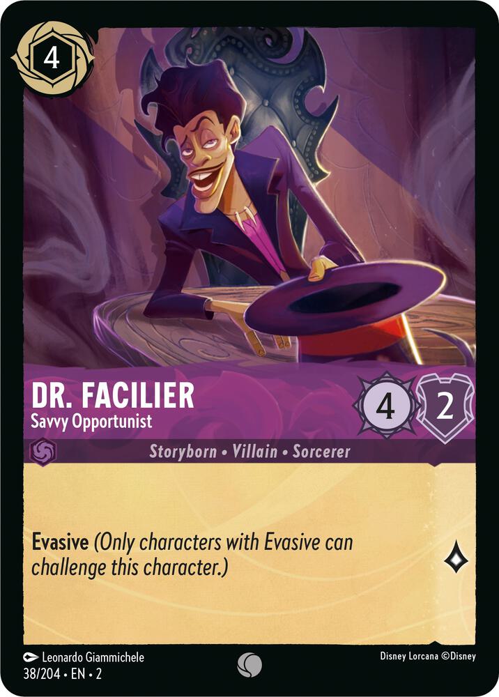 Dr. Facilier, Savvy Opportunist 38/204 (Rise of the Floodborn) 