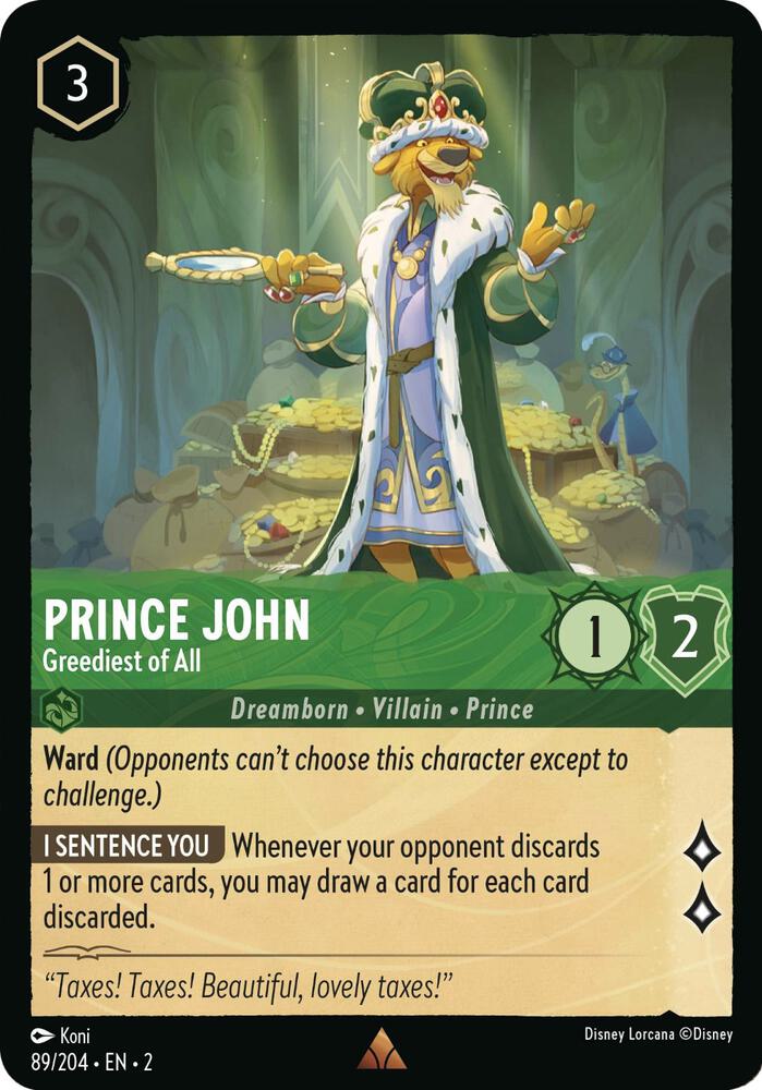 Prince John Greediest of All 89/204 (Rise of the Floodborn) 