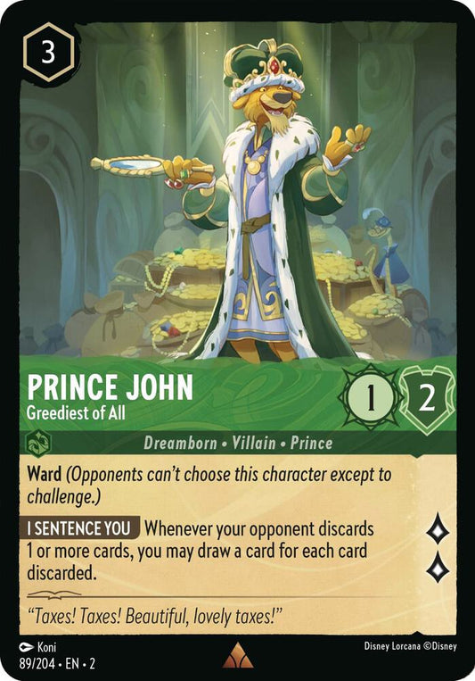 Prince John Greediest of All 89/204 (Rise of the Floodborn) 