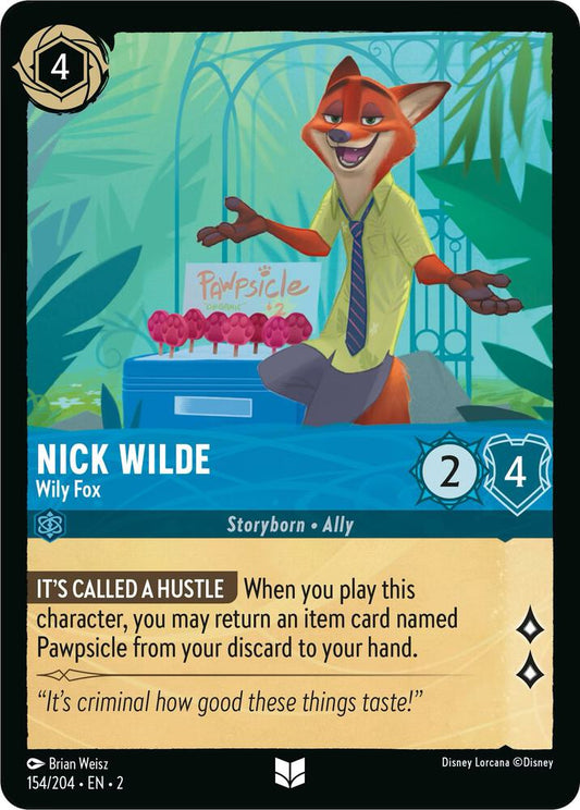 Nick Wilde Wily Fox 154/204 (Rise of the Floodborn) 
